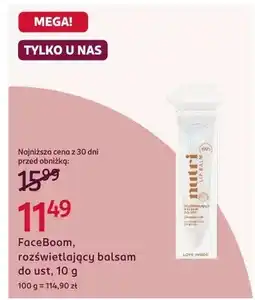 Rossmann FaceBoom Nutri rozświetlający balsam do ust oferta