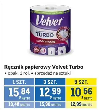 Makro Ręcznik papierowy Velvet Turbo oferta