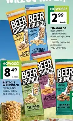 Intermarche Przekąska Beer Crunch orzechy nerkowca prażone solone oferta