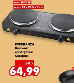Kaufland Kuchenka elektryczna Esperanza oferta