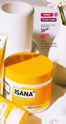 Rossmann Tonizujące płatki do twarzy Isana Toner Pads Vitamin C oferta