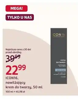 Rossmann Nawilżający krem do twarzy ICON16 oferta