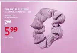 Rossmann Gumka do włosów scrunchie fioletowa Eloy oferta
