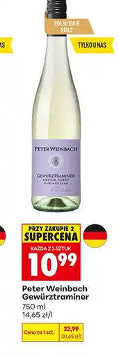 Biedronka Wino półsłodkie Peter Weinbach oferta