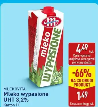 ALDI Mlekovita Mleko wypasione UHT 3,2% oferta