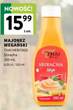 Intermarche MAJONEZ WEGAŃSKI THAI HERITAGE Sriracha oferta