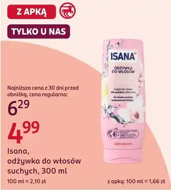 Rossmann Odżywka do włosów Isana oferta