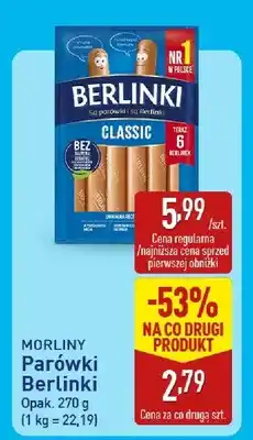 ALDI Parówki Berlinki Classic Morliny oferta