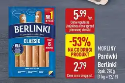 ALDI Parówki Berlinki Classic Morliny oferta