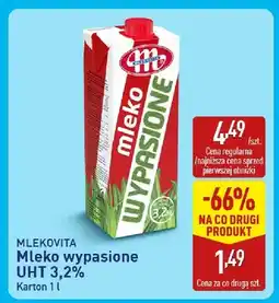 ALDI Mleko wypasione UHT 3,2% Mlekovita oferta