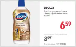 Rossmann Płyn do czyszczenia drewna i paneli Sidolux Expert Gold zapach kwiatu lotosu oferta