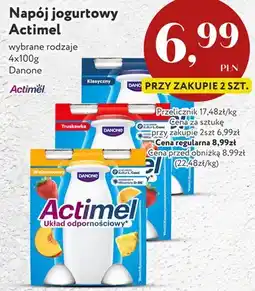 Market Point Napój jogurtowy Actimel Danone wybrane rodzaje oferta