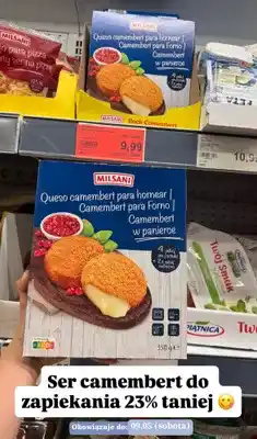 ALDI Camembert w panierce Milsani oferta