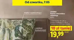 Lidl Pościel z mikrowłókna satynowego Livarno 140x200cm poszewka 70x80cm oferta