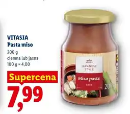 Lidl Pasta miso ciemna Vitasia Japanese Style oferta