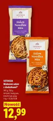 Lidl Makaron udon z dodatkami Vitasia Japanese Style Sesame Teriyaki oferta
