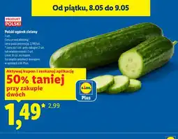 Lidl Ogórek zielony polski oferta