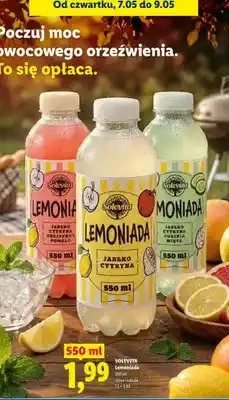 Lidl Lemoniada Solevita jabłko cytryna grejpfrut pomelo oferta