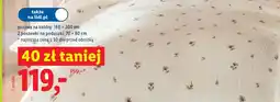 Lidl Pościel z bawełny muślinowej Livarno poszwa na kołdrę 160x200cm 2 poszewki na poduszki 70x80cm oferta