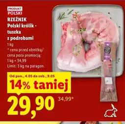 Lidl Polski królik - tuszka z podrobami oferta