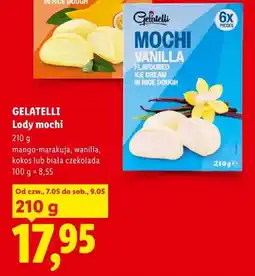 Lidl Lody mochi wanilia Gelatelli oferta