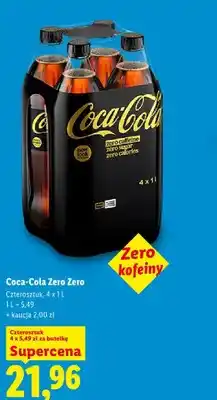 Lidl Napój gazowany Coca-Cola Zero Zero 4-pak oferta