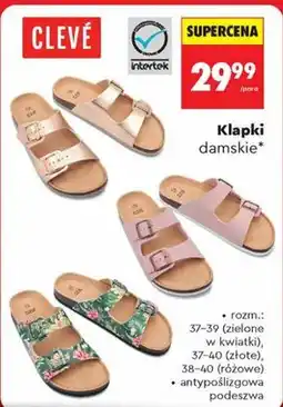 Biedronka Klapki damskie CLEVÉ oferta