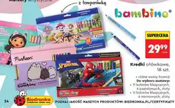 Biedronka Kredki ołówkowe, 18 szt oferta