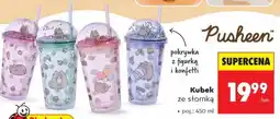 Biedronka Kubek ze słomką Pusheen oferta