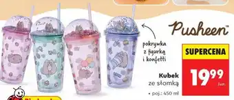 Kubek ze słomką Pusheen