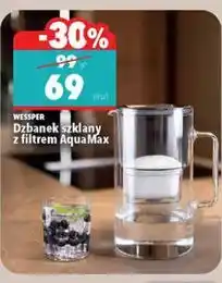 Biedronka WESSPER Dzbanek szklany z filtrem AquaMax oferta