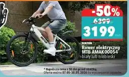 Biedronka BIKFUN Rower elektryczny MTB AMAK00054 biały lub niebieski oferta