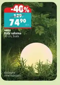 Biedronka Kula solarna 30 cm, biała oferta
