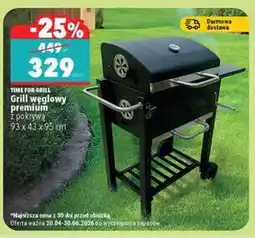 Biedronka Grill węglowy premium z pokrywą 93 x 43 x 95 cm oferta