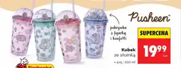 Biedronka Kubek ze słomką Pusheen poj oferta