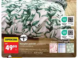 Biedronka Komplet pościeli satynowej z mikrowłókna SMUKEE 160x200cm + 2x70x80cm oferta