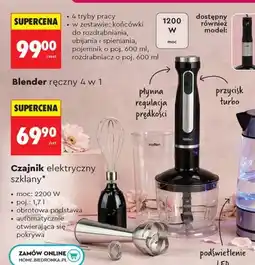 Biedronka Blender ręczny 4 w 1 Hoffen 1200W oferta