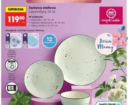 Biedronka Zastawa stołowa z porcelany MG home 12 elementów oferta