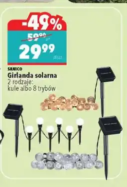 Biedronka Girlanda solarna kule SANICO oferta