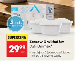 Biedronka Zestaw wkładów filtrujących Dafi Unimax 3-pak oferta