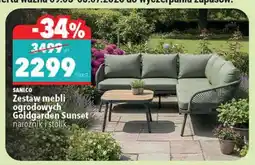 Biedronka Zestaw mebli ogrodowych Goldgarden Sunset narożnik i stolik SANICO oferta
