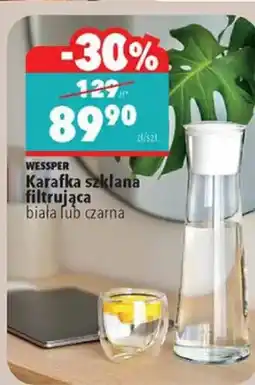 Biedronka Karafka szklana filtrująca WESSPER biała oferta