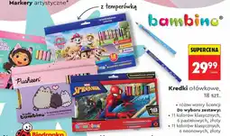 Biedronka Kredki ołówkowe Bambino 18szt oferta