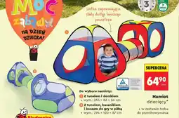 Biedronka Namiot dziecięcy z tunelem i domkiem wym. 255x86x86cm w zestawie torba do przechowywania oferta