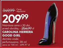 SuperPharm Woda perfumowana damska Carolina Herrera Good Girl oferta