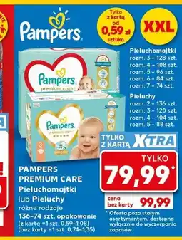 Kaufland Pieluchomajtki Pampers Premium Care oferta