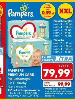 Kaufland Pieluchomajtki Pampers Premium Care oferta