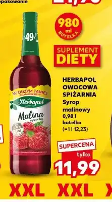 Kaufland Syrop malinowy Owocowa Spiżarnia Herbapol suplement diety oferta