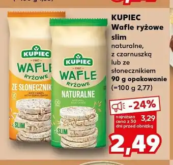 Kaufland Wafle ryżowe slim naturalne Kupiec oferta
