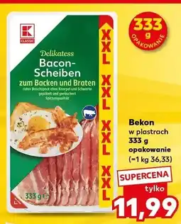 Kaufland Bekon w plastrach K-Classic oferta